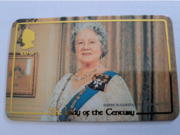 GREAT BRITAIN /25 UNITS / QUEEN ELIZABETH/ THE LADY OF THE CENTURY/ 100TH / (date 09/00)  PREPAID CARD / MINT  **14302** - [10] Collections