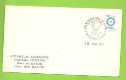 ARGENTINA - BASE EJERCITO Gral. SAN MARTIN. 1980 - Lettres & Documents