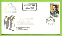 ARGENTINA ARGENTINE ISLANDS. MS LINDBLAD EXPLORER. BRITISH ANTARCTIC TERRITORY. - Covers & Documents