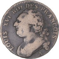 Monnaie, France, Louis XVI, 12 Deniers, 1791·3, Paris, TB+, Métal De Cloche - Otros & Sin Clasificación