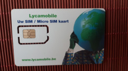 GSM Card Lyca Mobile Belgium (Mint,Neuve) - GSM-Kaarten, Herlaadbaar & Voorafbetaald