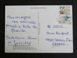 PORTUGAL AVEC YT 1410 1642 SCIE HACHE / MAISON DE BEIRA - MIRANDA DO DOURO MENINO ENFANT JESUS PETIT CHAPEAU HAUT FORME - Storia Postale