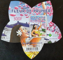 FRENCH POLYNESIA 2016 WORLD STAMP CHAMPIONSHIP EXHIBITION PHILATAIPEI 2016 FLOWERS ODD SHAPE MINIATURE SHEET MS MNH - Neufs