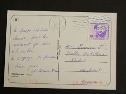 PORTUGAL AVEC YT 1935 NAVIGATEUR MAGELLAN - FLAMME VILA NOVA DE GAIA - FIGUEIRA DA FOZ BUARCOS - Lettres & Documents