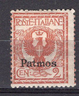 Z2861 - COLONIE ITALIANE EGEO PATMO SASSONE N°1 * - Aegean (Patmo)