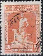 Türkei Turkey Turquie - Der Graue Wolf (Bozkurt), Schmied (MiNr: 844) 1926 - Gest Used Obl - Used Stamps
