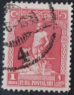 Türkei Turkey Turquie - Der Graue Wolf (Bozkurt), Schmied (MiNr: 845) 1926 - Gest Used Obl - Gebruikt