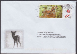 2015 - BELGIË/BELGIQUE/BELGIEN - Cover + Capreolus Capreolus + GENT X - Storia Postale