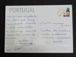 PORTUGAL AVEC YT 3667 FETE TRADITIONNELLE CARNAVAL DE LOULE - LISBONNE LISBOA MULTIVUES CARTE - Cartas & Documentos