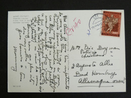 PORTUGAL AVEC YT 979 POETE GIL VICENTE LA BARQUE DU DIABLE - NAZARE COSTUME PESCA PECHE - Storia Postale