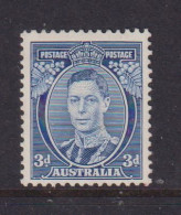 AUSTRALIA - 1937-38 George VI 3d Hinged Mint - Neufs