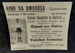 C5/9 - Folheto * Hóquei Em Patins * Guimarães * Académico Braga - Famalicense * Sporting Espinho * Portugal - Portogallo