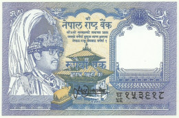 NEPAL - 1 Rupee - ND ( 1991 - 1996 ) - P 37 - Sign. 13 - UNC. - King Birendra Bir Bikram - Népal