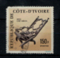 Cote D'Ivoire - "Art Ivoirien - Siège De Chef Abron" - Oblitéré N° 401 De 1976 - Côte D'Ivoire (1960-...)