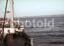 70s CARGUEIRO MUXIMA SHIP NAVIO AÇORES AZORES PORTUGAL ORIGINAL 35mm DIAPOSITIVE SLIDE NO PHOTO FOTO NB2571 - Diapositives