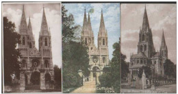 3 Three OLD POSTCARDS OF ST.Finbarr's CHURCH CORK COUNTY CORK IRELAND REF-Y-24 - Cork