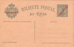 PORTUGAL - BILHETE POSTAL 10/10 REIS (1910) Unc Mi P58 / *1021 - Enteros Postales