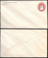 Canada 2c Ovpr On 3c Postal Stationery Cover 1890s/1900s Unused - Postal History