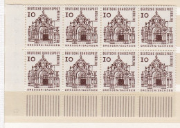 RFA Poste  Bloc De 8 Timbres ** Block     Deutsche Bundespost  Dresden / Sachsen  10 PF    Berlin   Bord De Feuille - Ungebraucht