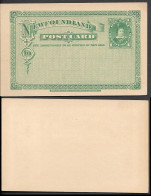 Newfoundland 1c Postal Stationery Card 1880s/90s Unused. Canada - Histoire Postale
