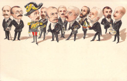 Fantaisies - Caricatures Politique - Hommes  - Carte Postale Ancienne - Hombres