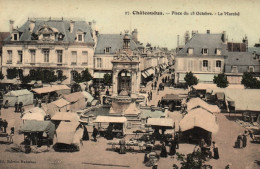 Chateaudun - Place Du 18 Octobre - Le Marché - Foire - Chateaudun