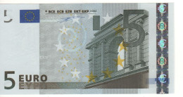 5 EURO  "S"  ITALY    Firma Duisenberg     J 001 H1   /  FDS - UNC - 5 Euro