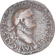 Monnaie, Vespasien, As, 77-78, Lugdunum, TB+, Bronze, RIC:1237 - Les Flaviens (69 à 96)