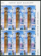 Türkiye 2019 Mi 4486 MNH Great Clock Tower (Adana), Bridges, Clocks, Mosques, Townscapes / City Views [Block Of 6] - Unused Stamps