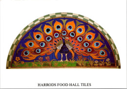 20-7-2023 (2 S 41) UK - London Harrods Food Hall Tiles (Peacock Bird) (17 X 12 Cm) - Magasins