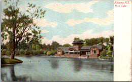 New York Albany View Of Park Lake 1905 - Albany