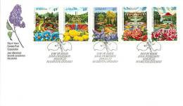 1991    Public Gardens  Sc 1311-5  Strip Of 5 Different From Booklet - 1991-2000