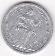 Etablissements Française De L’Océanie. Union Française. 1 Franc 1949, En Aluminium - French Polynesia