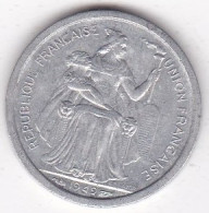 Etablissements Française De L’Océanie. Union Française. 1 Franc 1949, En Aluminium - Polinesia Francese