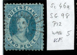 Aa5627a  - Australia QUEENSLAND - STAMP - SG # 98   Watermark 5 - USED - Ongebruikt