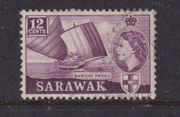 SARAWAK - 1955 Elizabeth II 12c Used As Scan - Sarawak (...-1963)