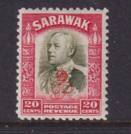 SARAWAK - 1947 Brooke Royal Cypher 20c Hinged Mint - Sarawak (...-1963)