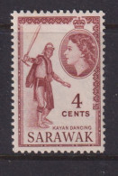 SARAWAK - 1955 Elizabeth II 4c Hinged Mint - Sarawak (...-1963)
