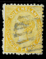 Aa5627L2   - Australia QUEENSLAND - STAMP - SG # 141   Watermark 6 - USED - Oblitérés