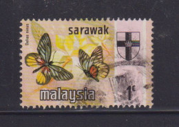 SARAWAK - 1971  Butterflies  1c  Used As Scan - Sarawak (...-1963)