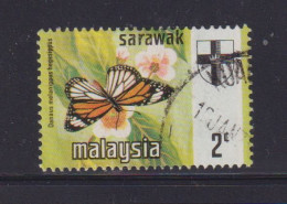 SARAWAK - 1971  Butterflies  2c   Used As Scan - Sarawak (...-1963)