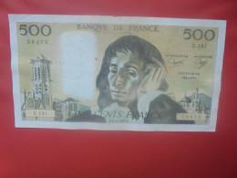 FRANCE 500 FRANCS 1983 Préfix Z.191 Circuler (B.18) - 500 F 1968-1993 ''Pascal''