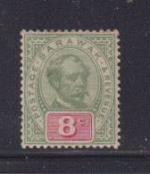 SARAWAK - 1888  Charles Brooke 8c  Hinged Mint - Sarawak (...-1963)