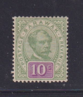 SARAWAK - 1888  Charles Brooke 10c  Hinged Mint - No Gum - Sarawak (...-1963)