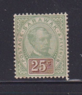 SARAWAK - 1888  Charles Brooke 25c  Hinged Mint - Patchy Gum - Sarawak (...-1963)