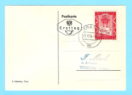 Carte-lettre Journée Timbre 1956, 862 - Andere & Zonder Classificatie