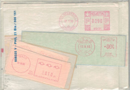 Konvolut Hasler Stempel - Postage Meters