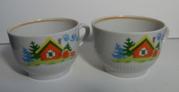 A Cup. The USSR. THE BRAND. PORCELAIN FACTORY PROLETARIAN. Lodge. Birdie. ONE LOT. - 11-52-i - Kopjes