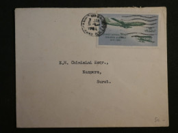 BW7 INDIA   BELLE LETTRE  PRIVEE 1962  PAR AVION  BOMBAY A SURAT + AFF. INTERESSANT++ - Storia Postale