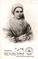 RELIGION - Lourdes - Portrait Authentique De Sainte Bernadette SOUBIROUS - Carte Postale Ancienne - Jesus